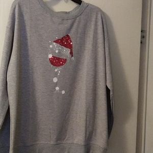 Lightweight Christmas sweatshirt extra large. New no tag, no brand name but cute